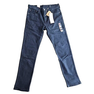 Levi's Jeans Men's 502 Size 32x34 Taper Stretch All Seasons Tech Pant Dark Blue